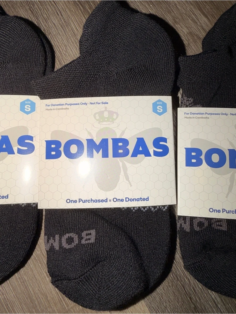 Bombas No-Show Socks - Black (3-Pack)